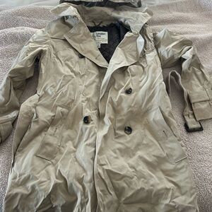 London Fog Khaki Double-Breasted Coat